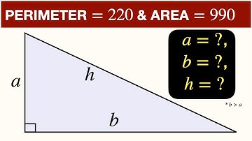 Calculate side lengths of the right triangle | Area and Perimeter are known | Geometry Olympiad