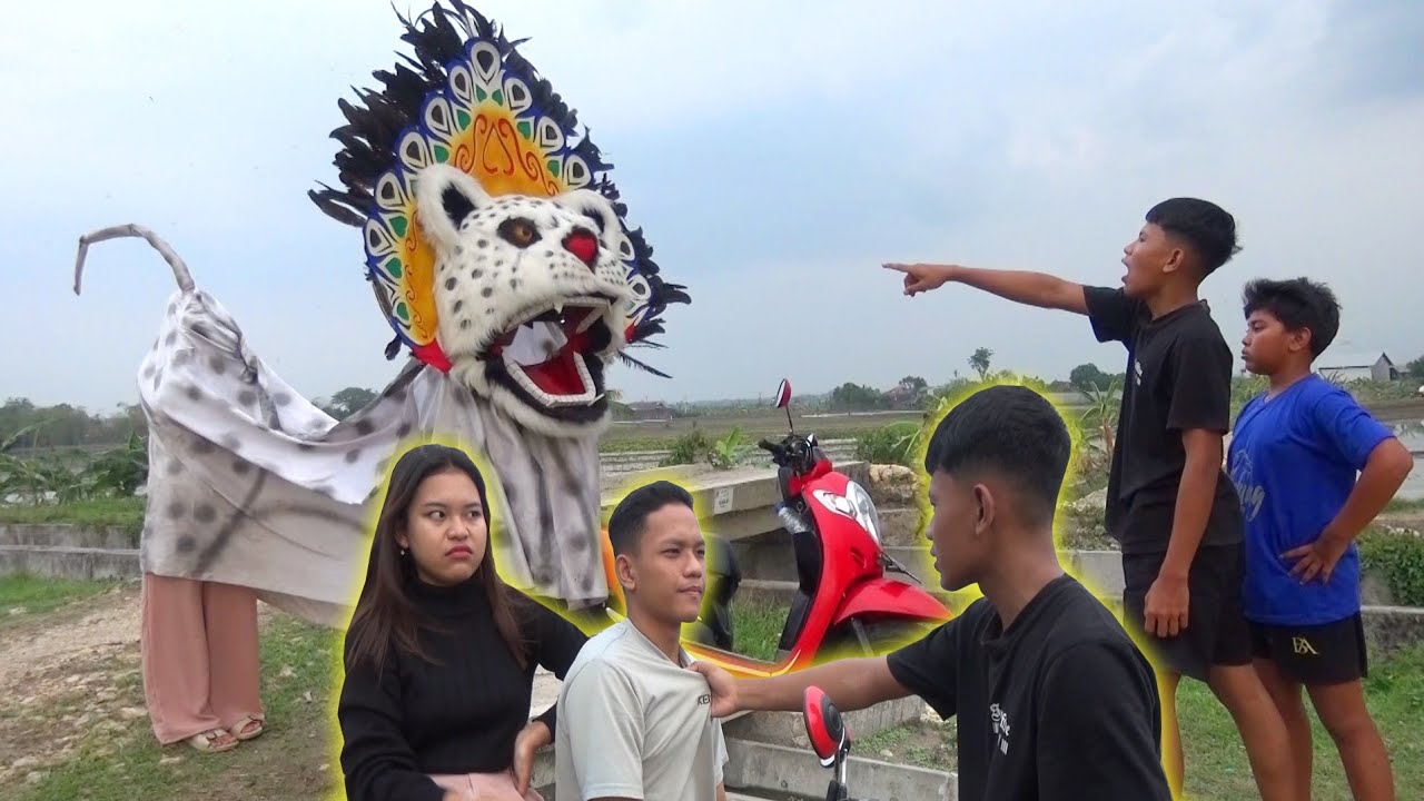 Akibat nantang barongan tutul langsung di makan