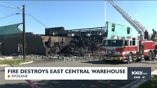 Fire destroys East Central warehouse