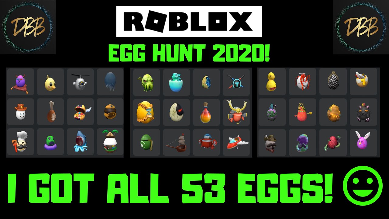 Roblox Egg Hunt 2020 I Got All 52 Eggs 53rd Is The Faberge Egg I Ll Be Getting D Youtube - roblox eggs