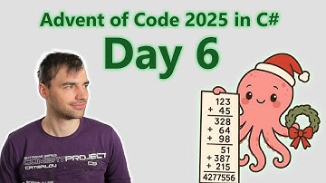 Advent of Code 2025 Day 6: Trash Compactor in C# ✅✅