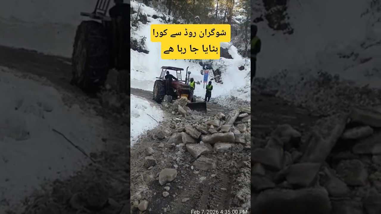 Removal of Black Ice From Shogran Road Naran kaghan valley