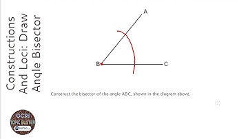Constructions And Loci: Draw Angle Bisector (Grade 4) - OnMaths GCSE Maths Revision