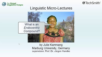 Endocentric Compounds ☆ Linguistics Lecture