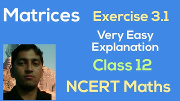 [PDF] Matrices | Class 12 | Exercise 3.1 | NCERT Maths | CBSE | HBSE