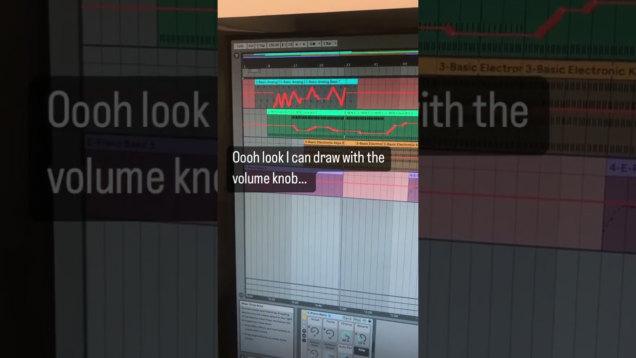 Messing around with the mix in Ableton 