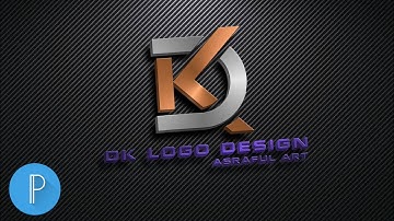 D K"professional logo design on android mobile, Pixellab tutorial [ASRAFUL ART]