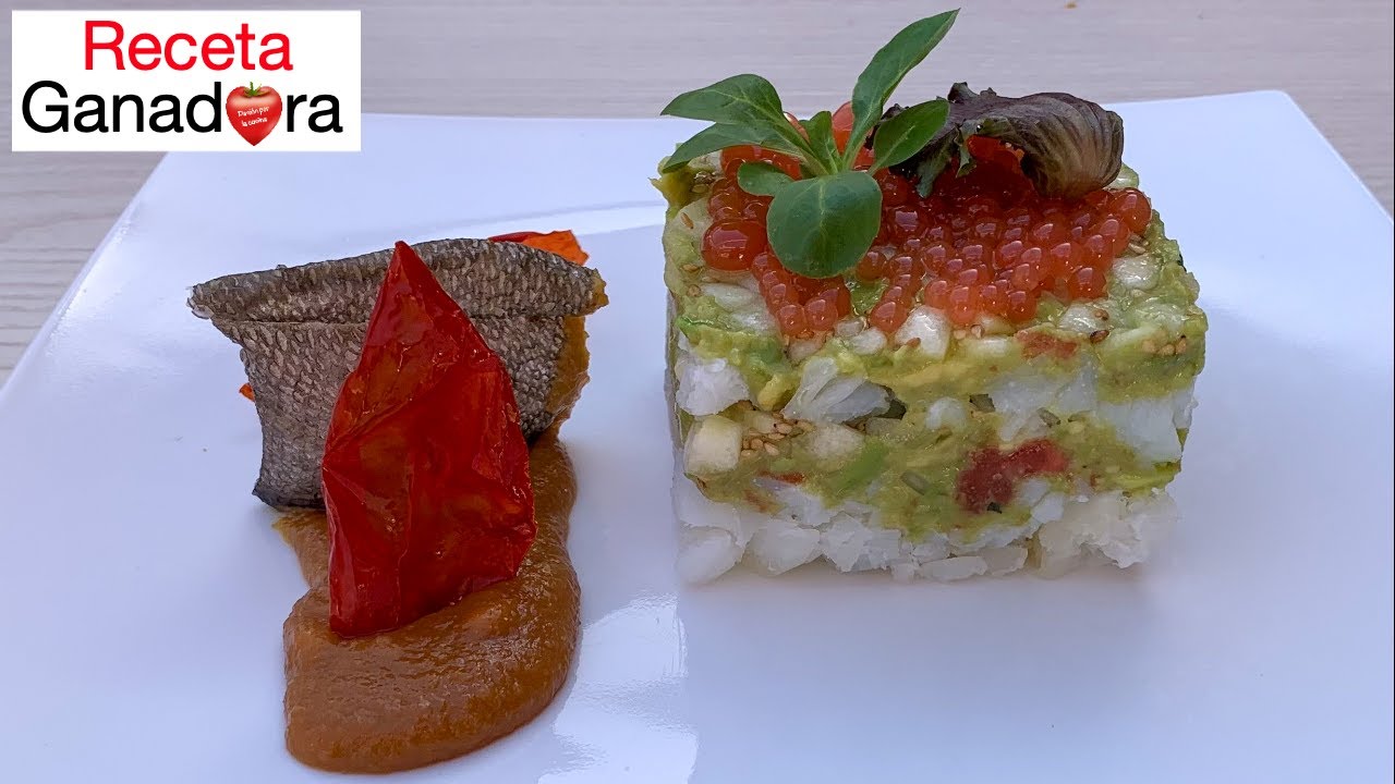 Receta fría de Navidad | Tartar de bacalao gourmet |  Receta ganadora