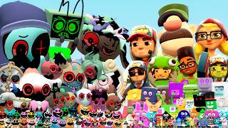DANDYS WORLD AND SMILING CRITTERS VS SUBWAY SURFERS, BEAR ADVENTURE, SAVE THE SHAPES (Garry's Mod)