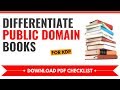 How to Differentiate Public Domain Books (Amazon KDP)