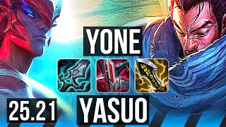 YONE vs YASUO (MID) | EUW Master | 25.21