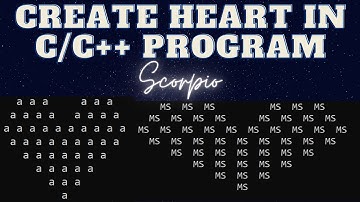 Create Heart Using C/C++ Program, 2021, Learn With Scorpio