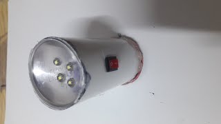 طريقة عمل كشاف ليد قابل للشحن how to make LED Rechargeable Flash Light