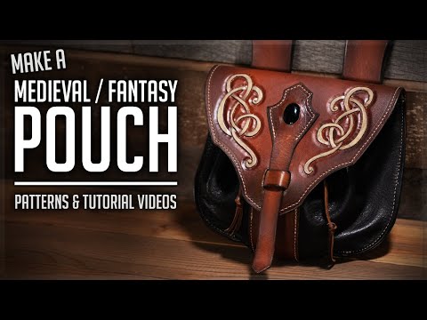 How To Make A Medieval Belt Pouch Fantasy Inspired You - Diy Simple Leather Belt Pouch With Free Pattern