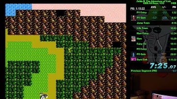Zelda II All Keys 100% Speedrun - New Personal Best (1:15:12)