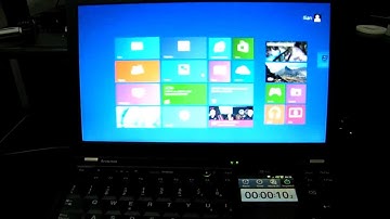 10 sec. boot time Lenovo X220 with 256Gb Samsung 470 SSD windows 8