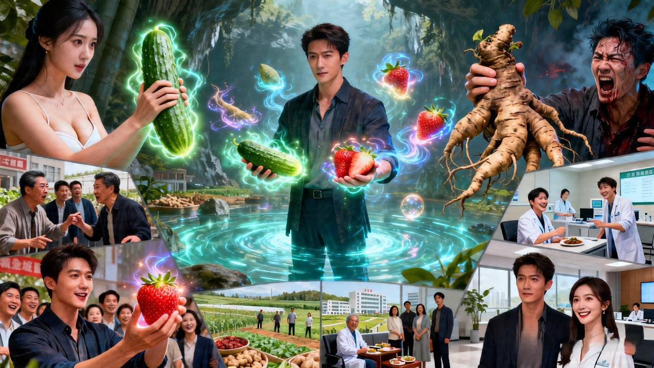 [Multi SUB] ｜意外获得灵泉空间，种出的蔬果具有神奇疗效！他凭灵泉黄瓜救下遇袭的白氏千金白芷，靠灵泉草莓赢得全城瞩目！#剧能充电站 #MiniDrama#精彩大陆短剧