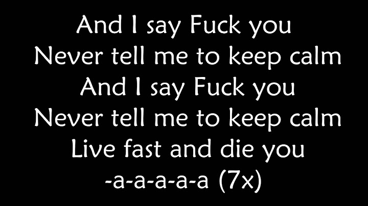 Kay One - Keep Calm + Lyrics