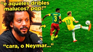 MARCELO REAGE ÀS BRUXARIAS DE NEYMAR NA COPA DE 2014!! NEY TAVA OUSADO!!