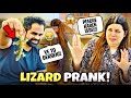 LIZARD PRANK WITH AMMARA😭 I FELT SO SCARED😢