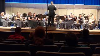 Coral Springs High School Wind Ensemble Rolling Thunder March District MPA 3-3-20