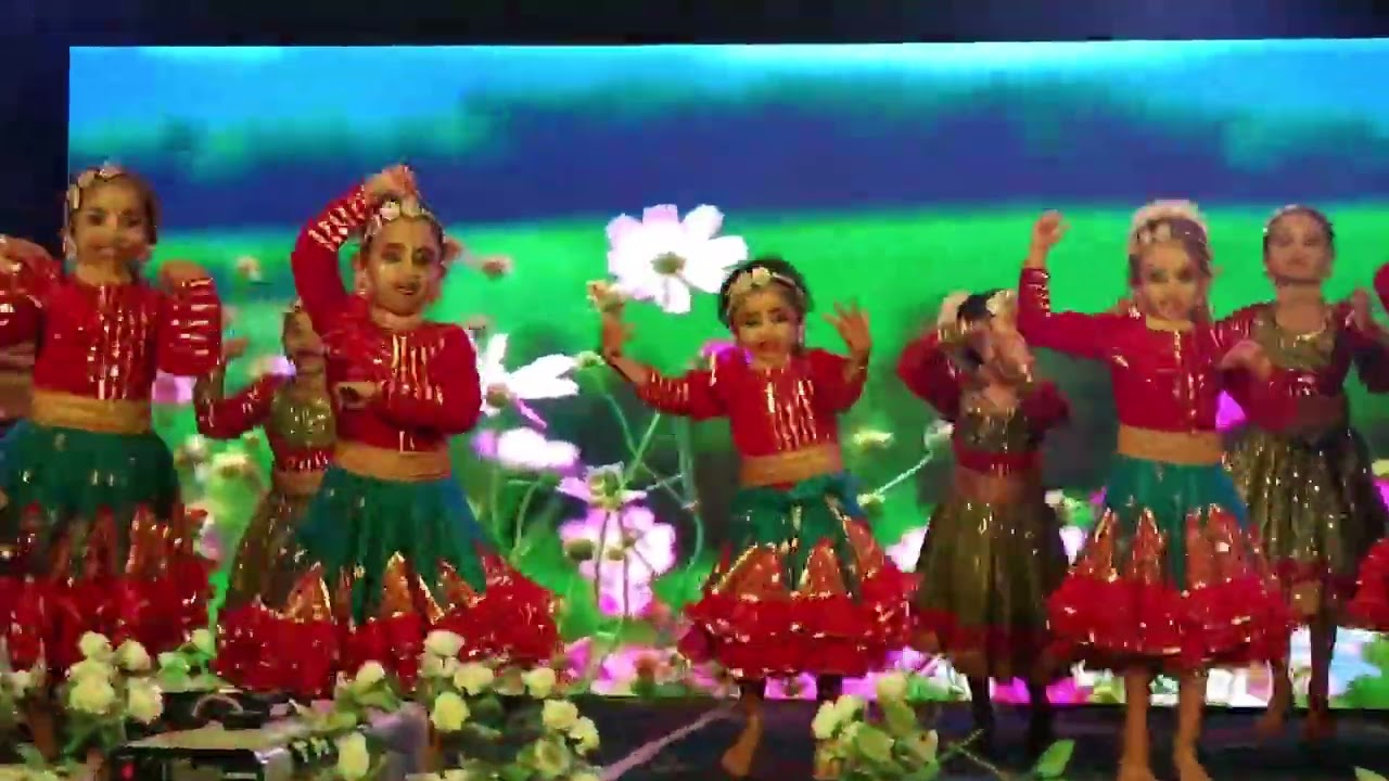 LKG Group Dance - Revision 1 | Anuraga madhuchashakam | Evergreen English Medium School 2025-26