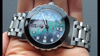 H2O / Helberg watch - Kalmar 2 - Mother of Pearl dial - 3000m WR diver