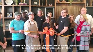 The Orange County Chamber of Commerce Ribbon Cutting Ceremony for Spoon & Spindle, November 20, 2021