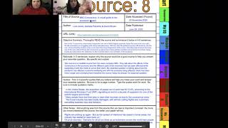Setting Up Google Doc: Annotated Bibliography