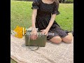 Hitomi 輕熟好感兩用肩背包-優雅綠