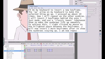 How to make eyebrows move in Flash (tutorial)