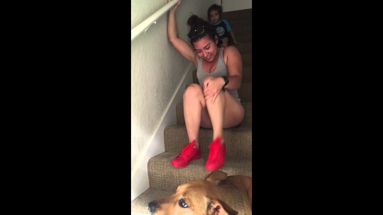 Paraplegic climbing steps