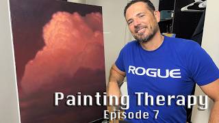 Painting Therapy - Ep 7. Making life changes is hard.  But people watching is fun.  Watch me paint!