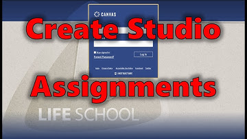 Create Studio Assignments in Canvas