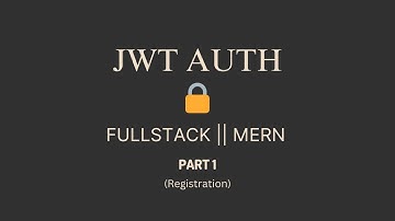 Fullstack MERN JWT Auth Project: React & Node.js | Part 1 (Registration & Crypto)