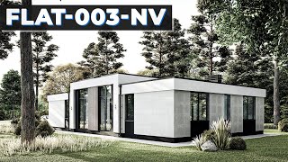 Проект одноэтажного дома FLAT-003-NV // Архитектор Новиков Вячеслав