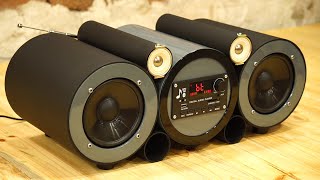 DIY cheap PVC pipe boombox portable and powerful