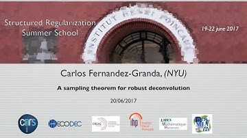 Structured Regularization Summer School - C. Fernandez-Granda - 20/06/2017