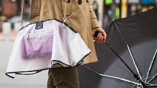 A raincoat that covers what you're carrying. 