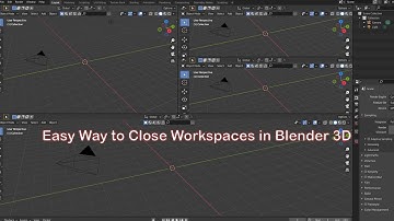 Easy way to close Workspaces in Blender 3D