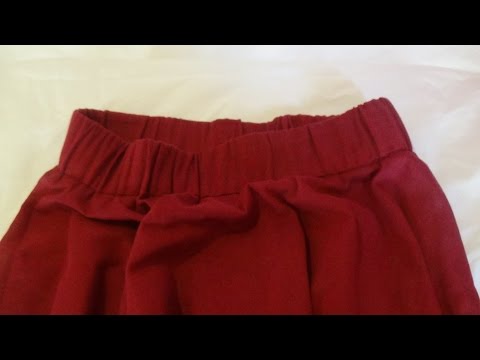 How to sew elastic waist band 1/Πως ράβω ζωνάκι με λάστιχο 1