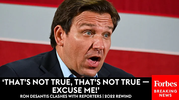 WATCH: DeSantis's Fiercest Clashes With Reporters ...