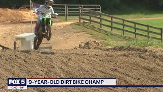 9-year-old Prince George's County boy becomes dirt bike champion
