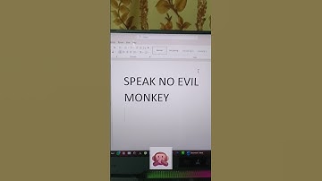 Microsoft word speak no evil monkey #shortvideo #trending #viral #trick #msoffice #trendingshorts