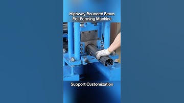 Highway Rounded Beam Roll Forming Machine #machine #rollformingmachine #metalforming #factory