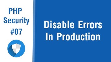 كورس حماية للغة PHP - الدرس 07# - إلغاء ظهور الأخطاء في الموقع