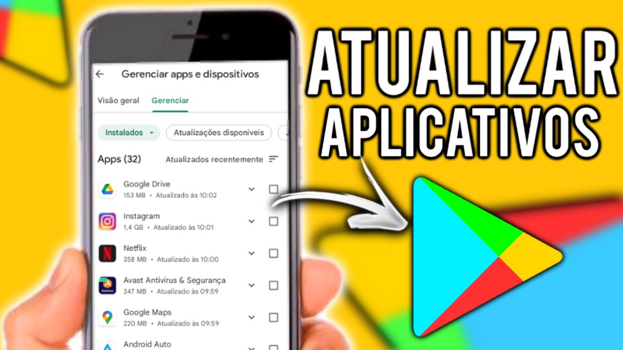 COMO ATUALIZAR APLICATIVOS DO CELULAR - YouTube