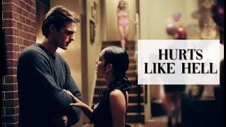 maddy & nate (+ cassie) | hurts like hell