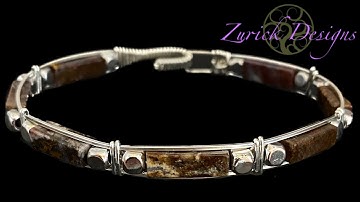 Wire Wrapping Tutorial- Rectangle & Square Bead Bangle Bracelet