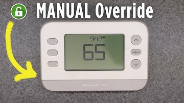 MANUAL Override | Honeywell X2P - RTH20B RTH21B RTH22B | PROGRAMMABLE Digital Thermostat